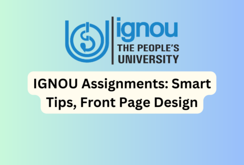 IGNOU Assignments Smart Tips, Front Page Design